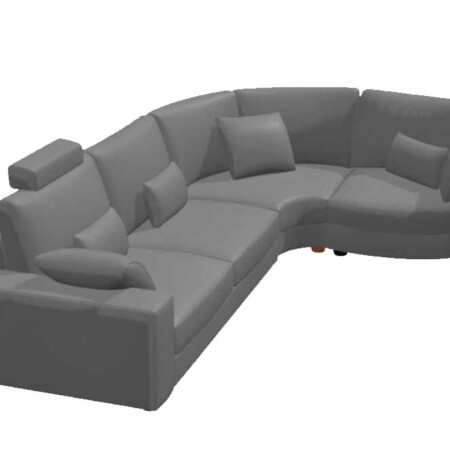 Afrika A1 + R + B2 Fabric – Corner sofa from Fama 342cm