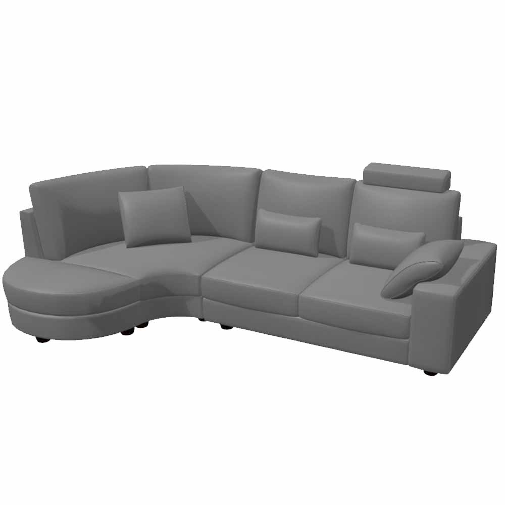 Afrika P + R + C2 Leather – Corner sofa from Fama 302cm