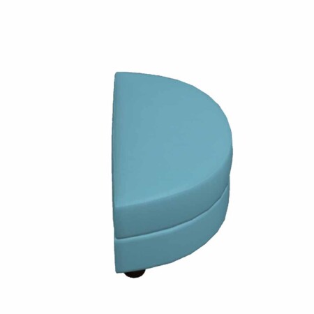 Afrika P – Semi Circle Footstool, in leather, from Fama 104cm