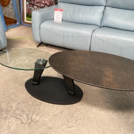 Ovalia swivel coffee table clearance model