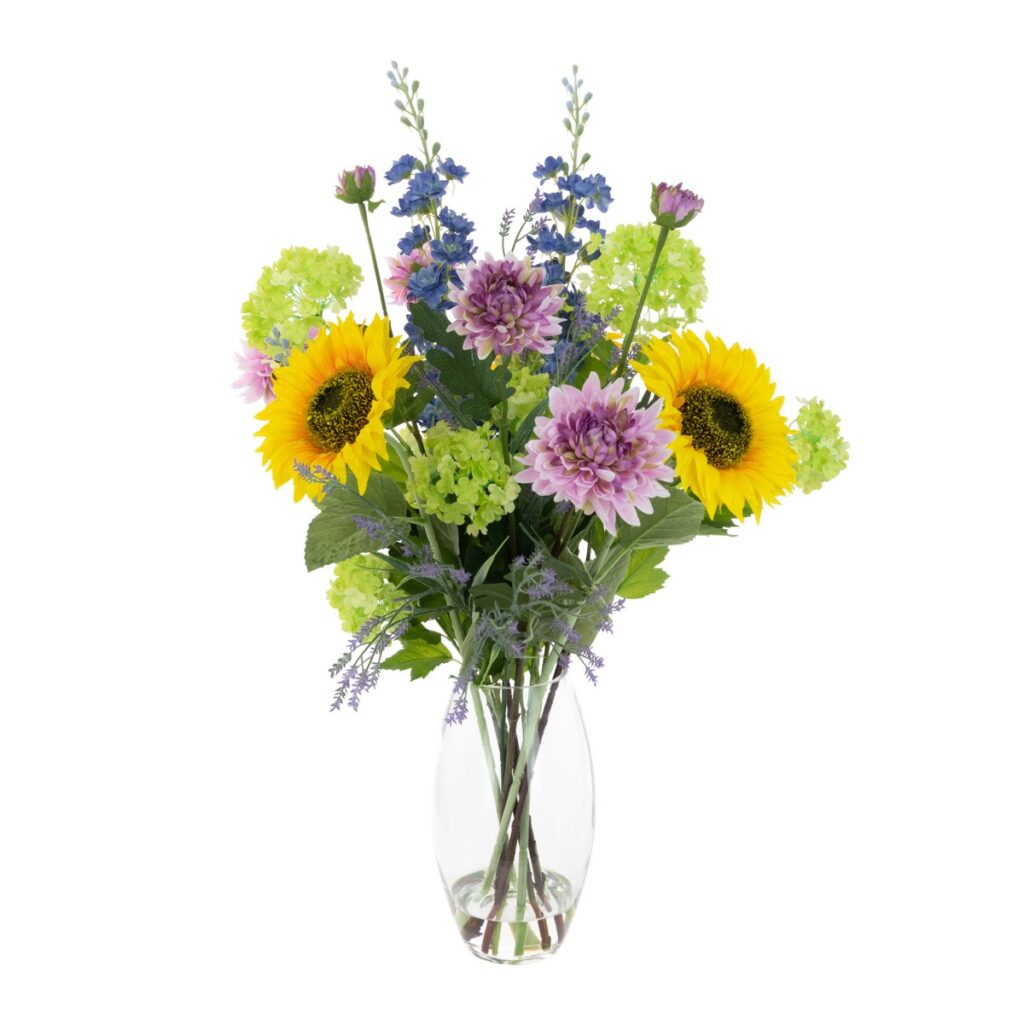 Sunflower mix in vase