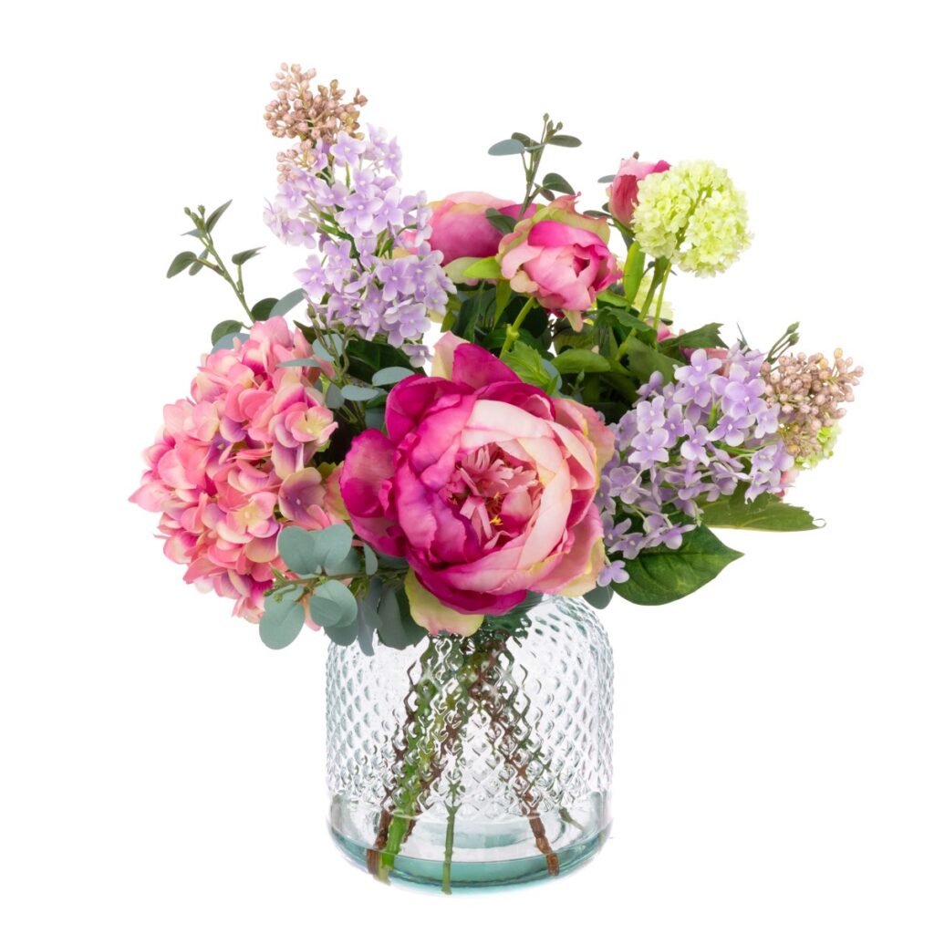 HYDRANGEA & PEONY IN VASE
