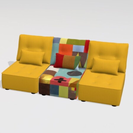 Arianne Love B+B+B 3 seater sofa