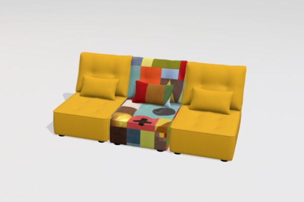 Arianne Love B+B+B 3 seater sofa