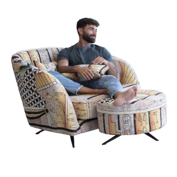 Astoria Large Armchair & Footstool from Fama