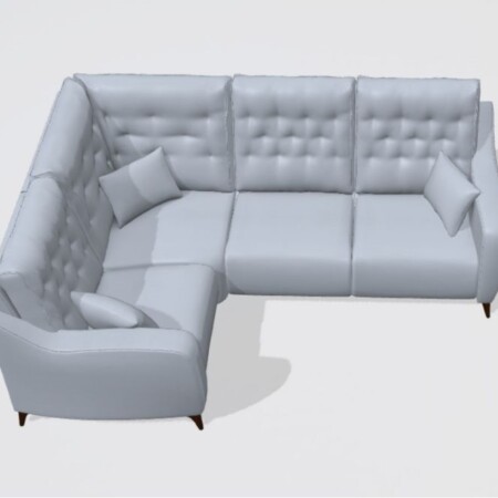 Avalon Leather Corner Sofa N+Y+N+N