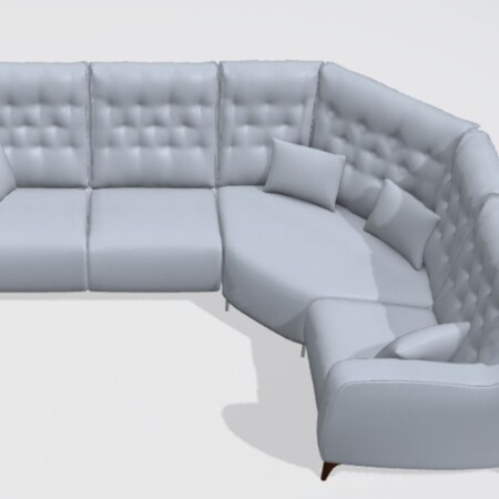 Avalon leather corner sofa N+N+Z+N