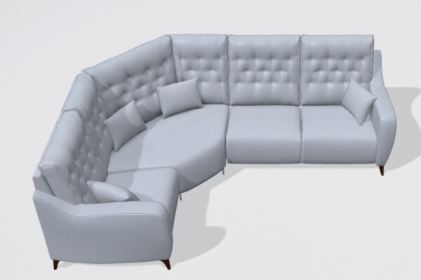 Avalon leather corner sofa N+Z+N+N