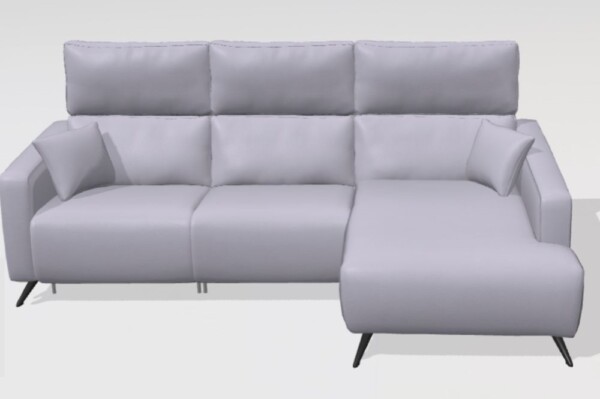 Axel leather Chaise Sofa N+N+F2