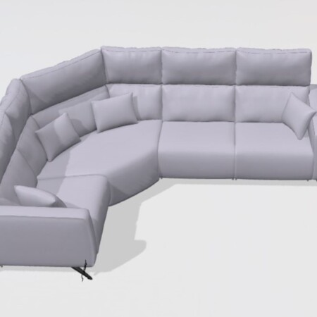 Axel leather Corner Sofa N+Z+N+N