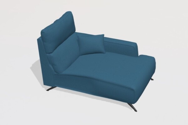 Axel Fabric F2 Chaise Module