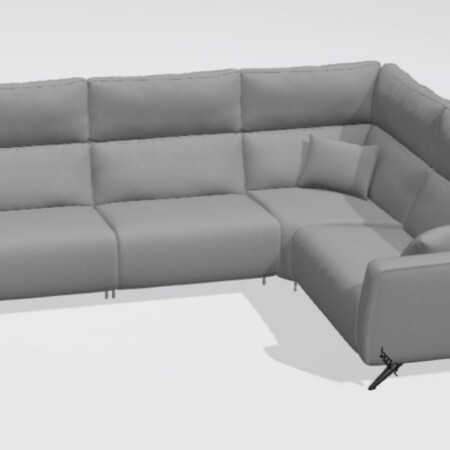 Axel M+M+Y+M fabric corner sofa