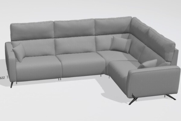 Axel M+M+Y+M fabric corner sofa