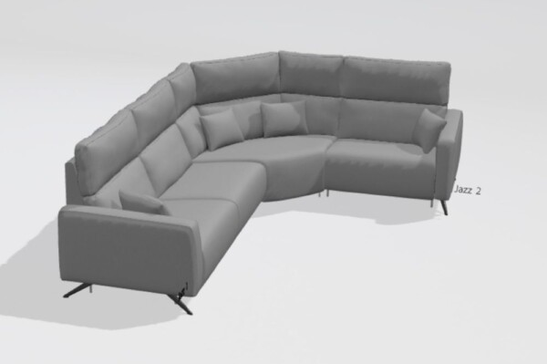 Axel fabric M+M+Z+M corner sofa