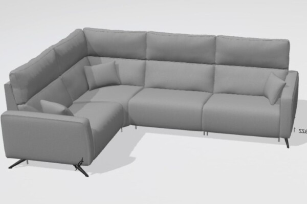 Axel Fabric M+Y+M+M Corner Sofa