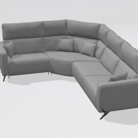 Axel Fabric M+Z+M+M Corner Sofa
