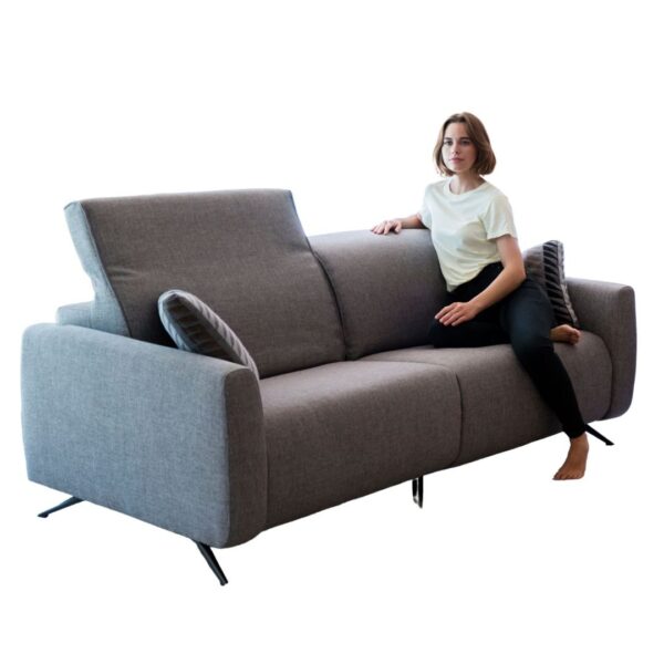 Baltia Grey Recliner Sofa