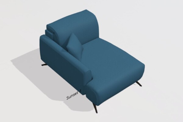 Baltia fabric Chaise G1 module