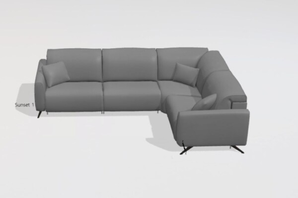 Baltia Leather Corner Sofa M+M+Y+M