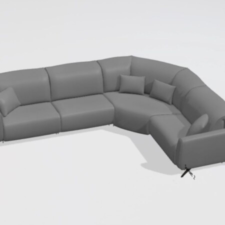 Baltia Leather Corner Sofa M+M+Z+M