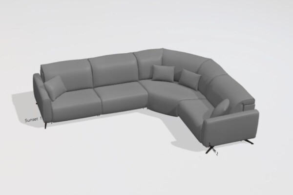 Baltia Leather Corner Sofa M+M+Z+M