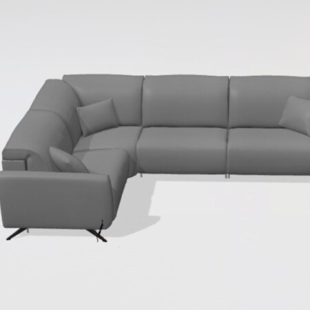 Baltia Leather Corner Sofa M+Y+M+M