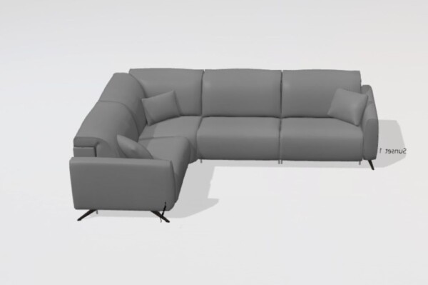 Baltia Leather Corner Sofa M+Y+M+M