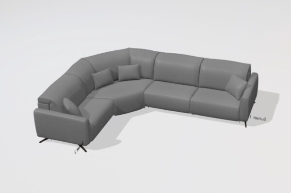 Baltia Leather Corner Sofa M+Z+M+M