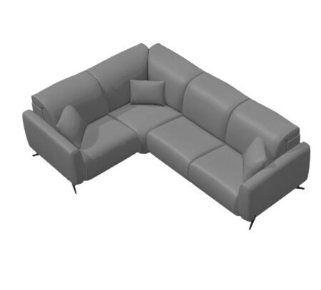 Baltia Leather Corner Sofa N+Y+N+N