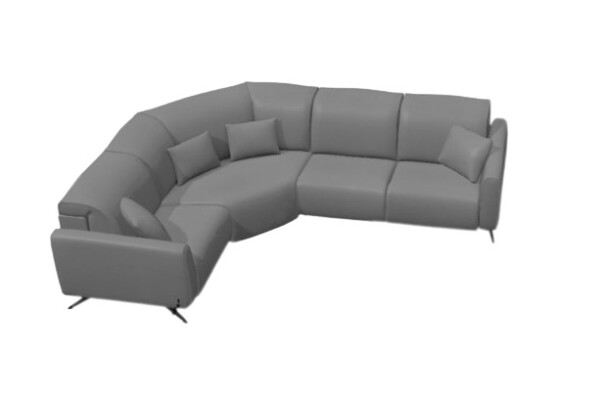 Baltia Leather Corner Sofa N+Z+N+N