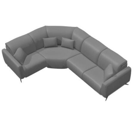 Baltia Leather Corner Sofa N+Z+N+N