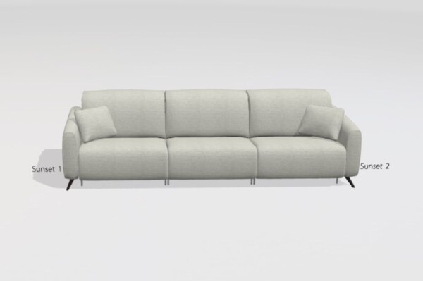 Baltia fabric M+M+M Sofa