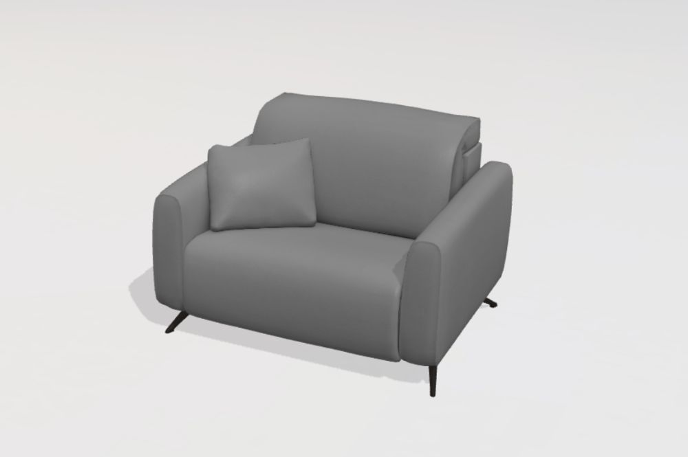 Baltia Leather Snuggler Sofa