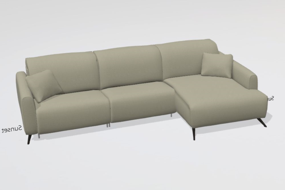 Baltia fabric M+M+G2 chaise sofa