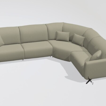 Baltia fabric M+M+Z+M Corner Sofa