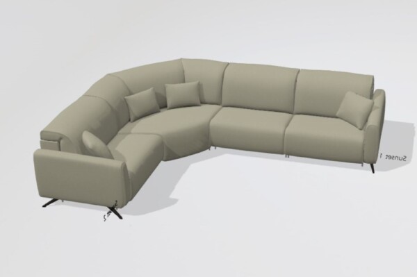 Baltia fabric M+Z+M+M corner sofa