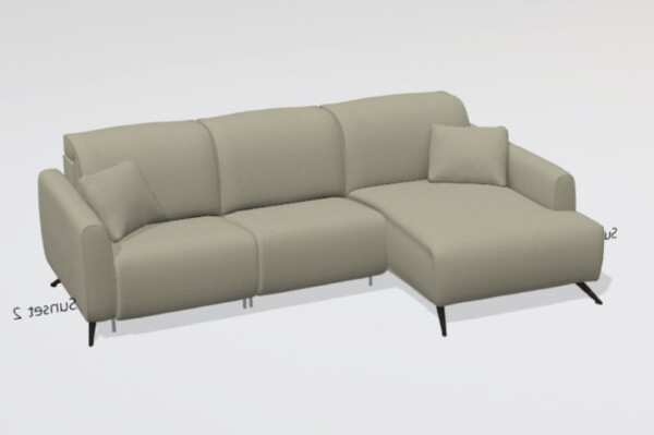 Baltia fabric N+N+F2 chaise sofa