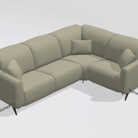 Baltia fabric N+N+Y+N corner sofa