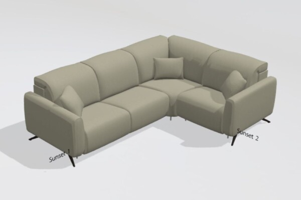 Baltia fabric N+N+Y+N corner sofa