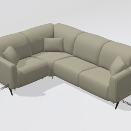 Baltia fabric N+Y+N+N Corner Sofa