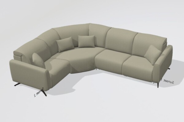 Baltia fabric N+Z+N+N Corner Sofa