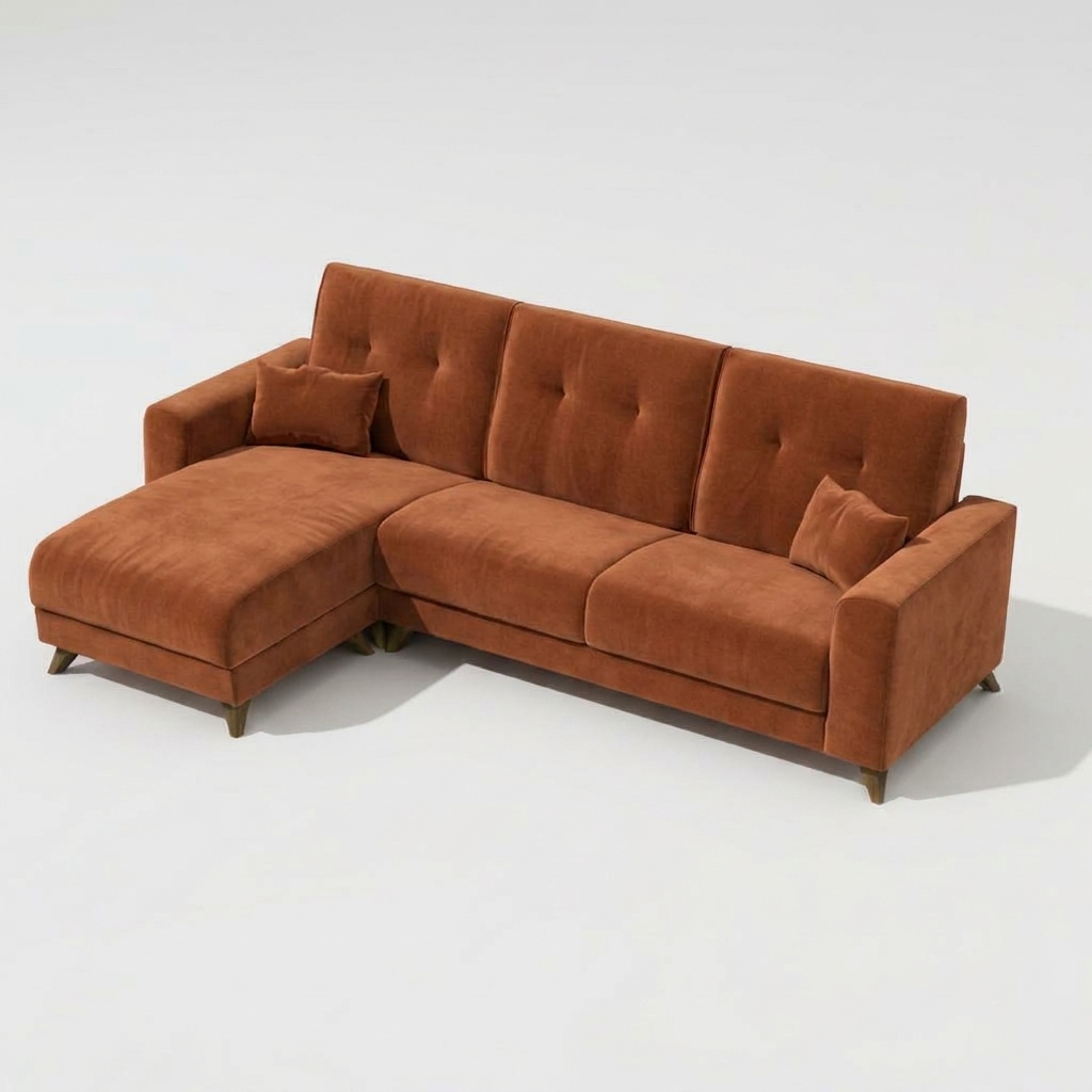 Bari Chaise Sofa Earthy