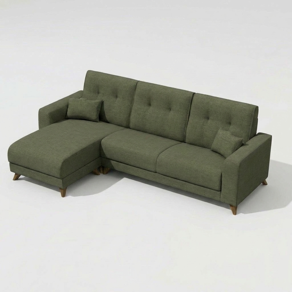 Bari Chaise Sofa Green