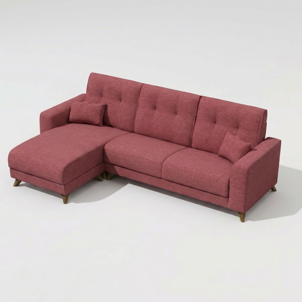 Bari Chaise Sofa Pink