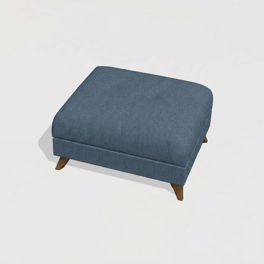 Bari Footstool Blue