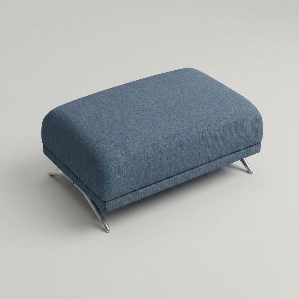 Boston Footstool Blue
