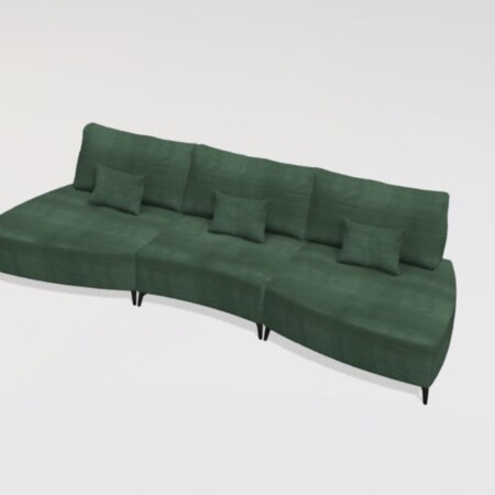 Kalahari K1+M+K2 Curved Sofa