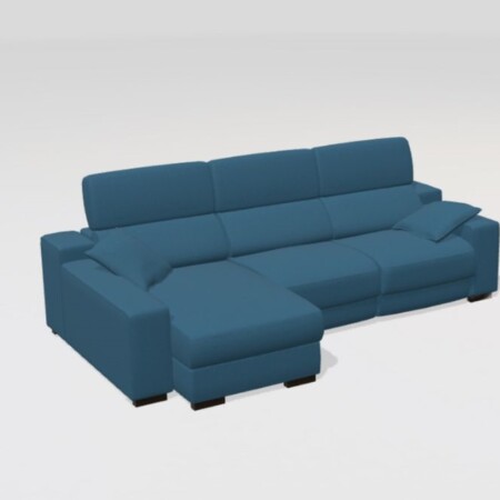 Loto Fabric Chaise Sofa LHF 290cm