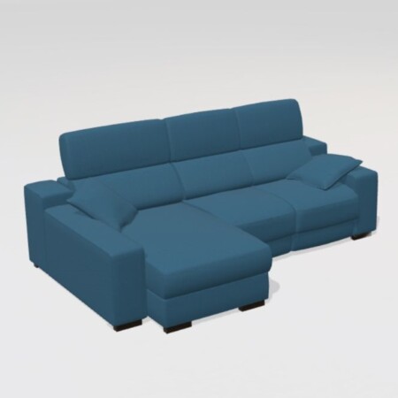 Loto Fabric Chaise Sofa LHF 262cm