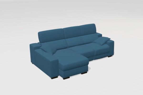 Loto Fabric Chaise Sofa LHF 262cm